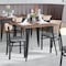 Flash Furniture Gray Vinyl Dining Chairs - Natural Wood Backs, PK 2 2-XU-DG6V5GYV-NAT-GG - alternate 6